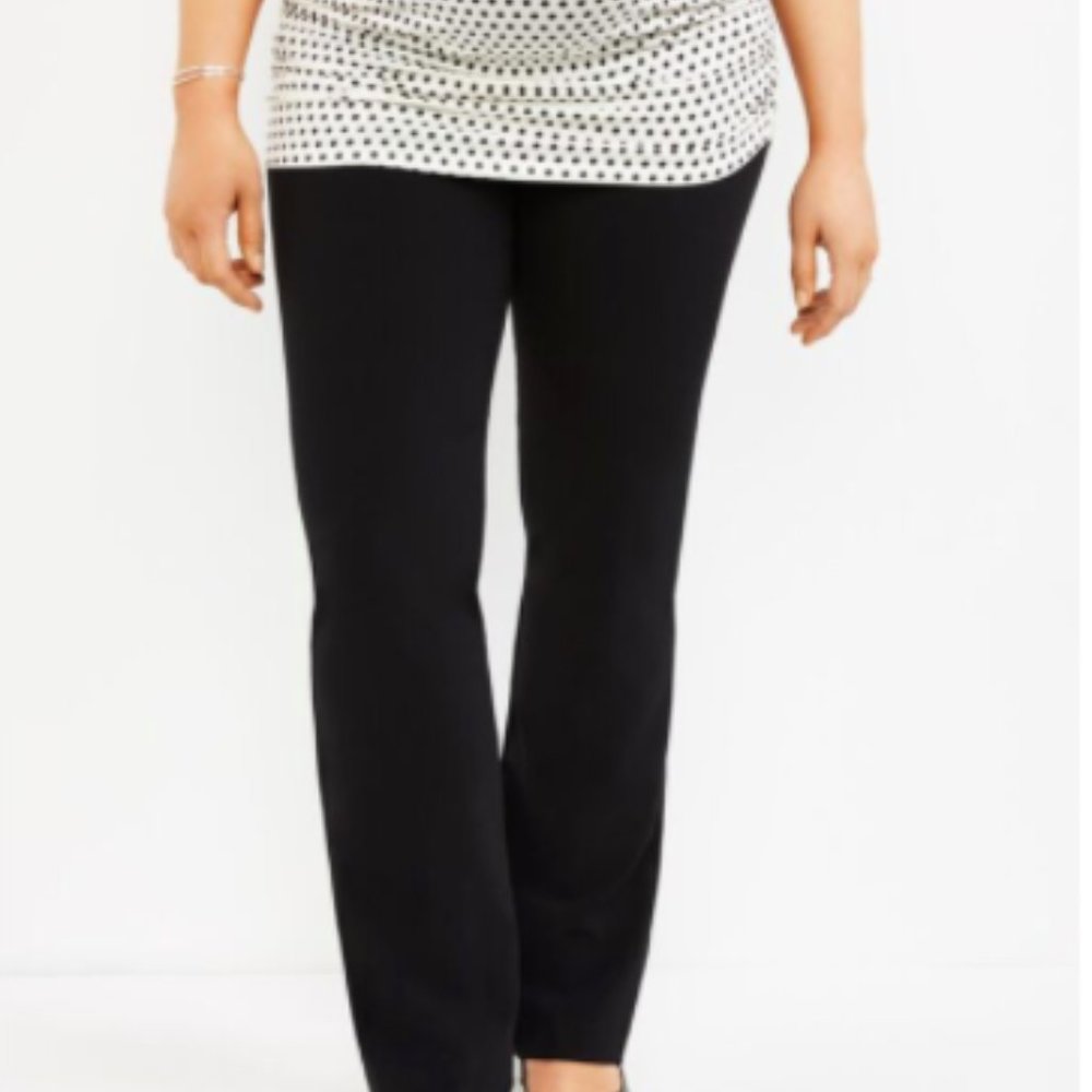Maternity Straight Leg Work Pants - BLUE